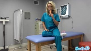 CamSoda – Nurse420 Masturbates at Work during lunch