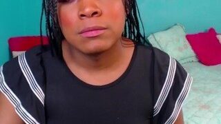 Ebonnytranscum nude before cam – live sex chat