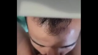Licking my sugar girlfriend  pussy after she takes a shower